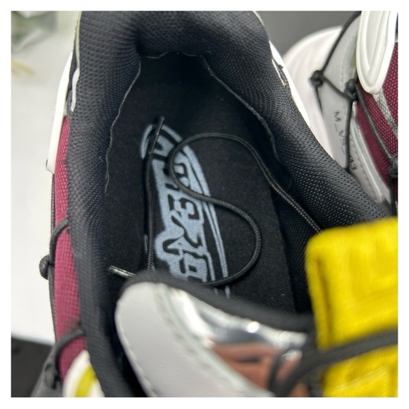 Versace V3 net leather sneakers size 10 US made in Italy - Picture 2 of 8